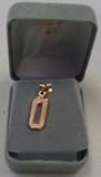 Large 3/4 Single Number Diamond Cut Pendant   14KT Gold Jewelry
