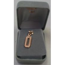 Click here to buy Large 3 4 Single Number Diamond Cut Pendant - 14KT Gold Jewelry by Logo Art.
