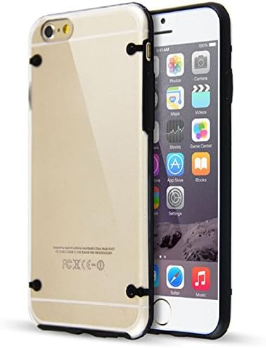 Aokdis (TM) Hot Selling TPU Rubber Ultra Thin Transparent Clear Case Cover for iPhone 6 4.7 Inch (black)