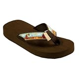 Kids' Beach Day Sandal Size: Small (8-9), Color: Brown / Tan / Blue / White
