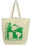 Think Global - Act Local Reuseable Shopping Tote