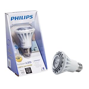 Philips 418426 Dimmable AmbientLED 7-Watt PAR20 Indoor Flood Light Bulb