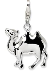 Sterling Silver 3 D Camel with Lobster Clasp Charm