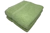 Textiles Plus 18-Inch by 32-Inch Cotton Hand Towel, Kiwi, Set of 2
