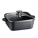 Berndes SignoCast 11-by-11-Inch Square-Shaped Nonstick Quadro Oven with Glass Lid