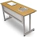 OFM 55144-MAPLE & SILVER Modular Desk/Worktable 30 x 60 Inches - Maple and Silver