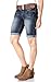 WallFlower Juniors Belted Bermuda Denim Shorts