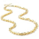 925 Fusion&trade; 18 Diamond-Cut Flame Necklace w/ 2 Extender