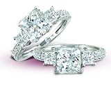 14K White Gold Diamond Engagement Ring - GH I1 - 2.25 Ct.