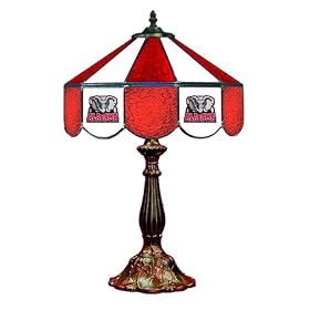 Stained Glass Table Lamp 14 University of Alabama Crimson Tide