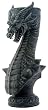 Majestic Dragon Candle Holder - Cold Cast Resin - 8'' Height