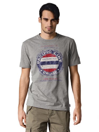 BOGNER FIRE + ICE Herren T-Shirt Lazaro, grey mele, 46, 8425-2486 Preisvergleich