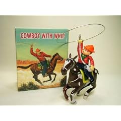 Cowboy mit Lasso, 15 cm Blechspielzeug