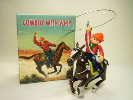 Produkt-Bild: Cowboy mit Lasso, 15 cm Blechspielzeug