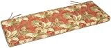 5 Foot Bench Cushion, Olive, Brick, Floral
