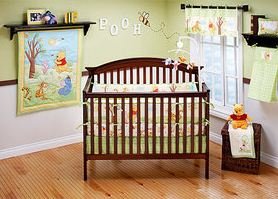 Winnie the Pooh Crib Bedding 4-piece Set Playful Day