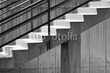 IMAGE OF Wallmonkeys Peel and Stick Wall Decals - Concrete Stairs with Rails - 24