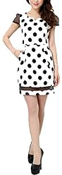 Polka Dot Print Chiffon Summer  Dress