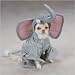 Casual Canine Wild Safari Animal Gray Dumbo Elephant Halloween Dog Costume Small