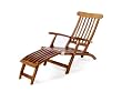 Java Teak Hardwood Outdoor Patio 5-position Steamer Chair