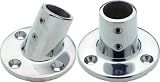 Attwood Stainless Steel 90° Round Base Rail Fitting