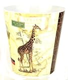 Boston International Decorative Melamine Waste Basket In Giraffe Design