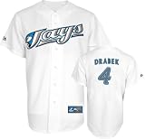 Aaron Hill Jersey: Adult Majestic Home White Replica #2 Toronto Blue Jays Jersey