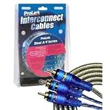 ProLink Dual A/V Series Stereo RCA Plus Composite Video Interconnect Cables - 12 Feet