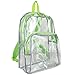Eastsport Backpack, Clear/Green, One Size