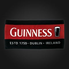 Guinness Red Black Pint Bar Towel