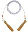 Profi Boxsport Stahl Springseil / Trainingsseil mit Echtholz-Griffen inkl. Ringlagern (f�r In- und Outdoor geeignet)