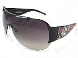 Ed Hardy - New Ed Hardy EHS003 EHS-003 Black Swarovski Vintage Tattoo Sunglasses