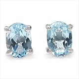 Bijoux-Schmidt-Bleu boucles d'oreilles topaze 2,00 carats Sterling-925 Silver - rhodié