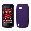 Premium Purple Silicone Gel Skin Cover Case for Nokia Nuron 5230 [Accessory Export Brand Packaging]