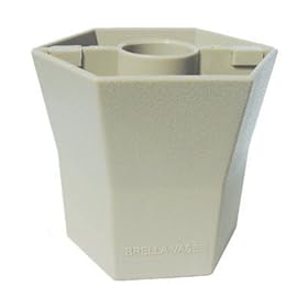 BRELLA VASE� - 5 inch - Opaque - Desert Sand - Patio Umbrella Vase by Blue Star Group