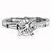 1.44 CT D VVS VS2 ROUND DIAMOND RING 18K
