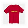 Marines Short Sleeve T-Shirt - Military Style Physical Training T-Shirt in red