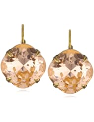 Sorrelli "Tropical" Large Single Drop Crystal Gold-Tone Earrings