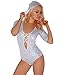 iHeartRaves Disco X Cross Hooded Rave Bodysuit
