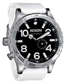 Nixon 51-30 PU Watch - Men's White/Black, One Size