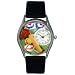 Whimsical Watches Women's S0820023 Softball Black Skin Leather Watch