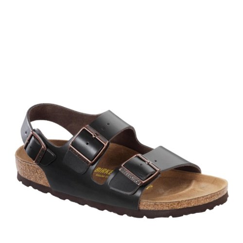 Birkenstock Milano Leather Hunter Brown Leather 42 R EU (9-9.5 US Men / 11-11.5 US Women)