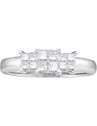 1.0CTW PRINCESS DIAMOND INVISIBLE SET RING