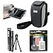Canon PSC-100 Deluxe Soft Case & LCD Screen Protectors & Opteka Pro Cleaning Kit & Tabletop Tripod for Canon PowerShot SX100 IS Digital Camera
