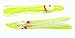 Boone UV Hoochie Skirt Lures (Pack of 5), Chartreuse Haze