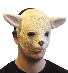 Childrens Toyshop  Toys : Mask - Rubber Lamb (mouth free)