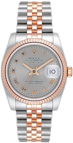 ROLEX デイトジャスト 116231 グレー ローマン [並行輸入品]画像