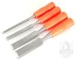 Wood Chisel Set - 'Go-Thru' -4-Piece Carbon-Steel