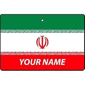 IRAN FLAG CUSTOM CAR AIR FRESHENER