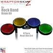 Duct Tape Colors Skin by WraptorSkinz fits Rock Band Drum Set for Nintendo Wii, XBOX 360, PS2 & PS3 (DRUMS NOT INCLUDED)